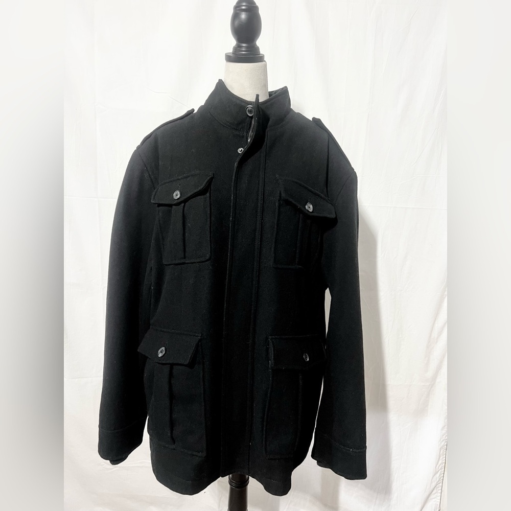 Merona Men's Black Military Jacket